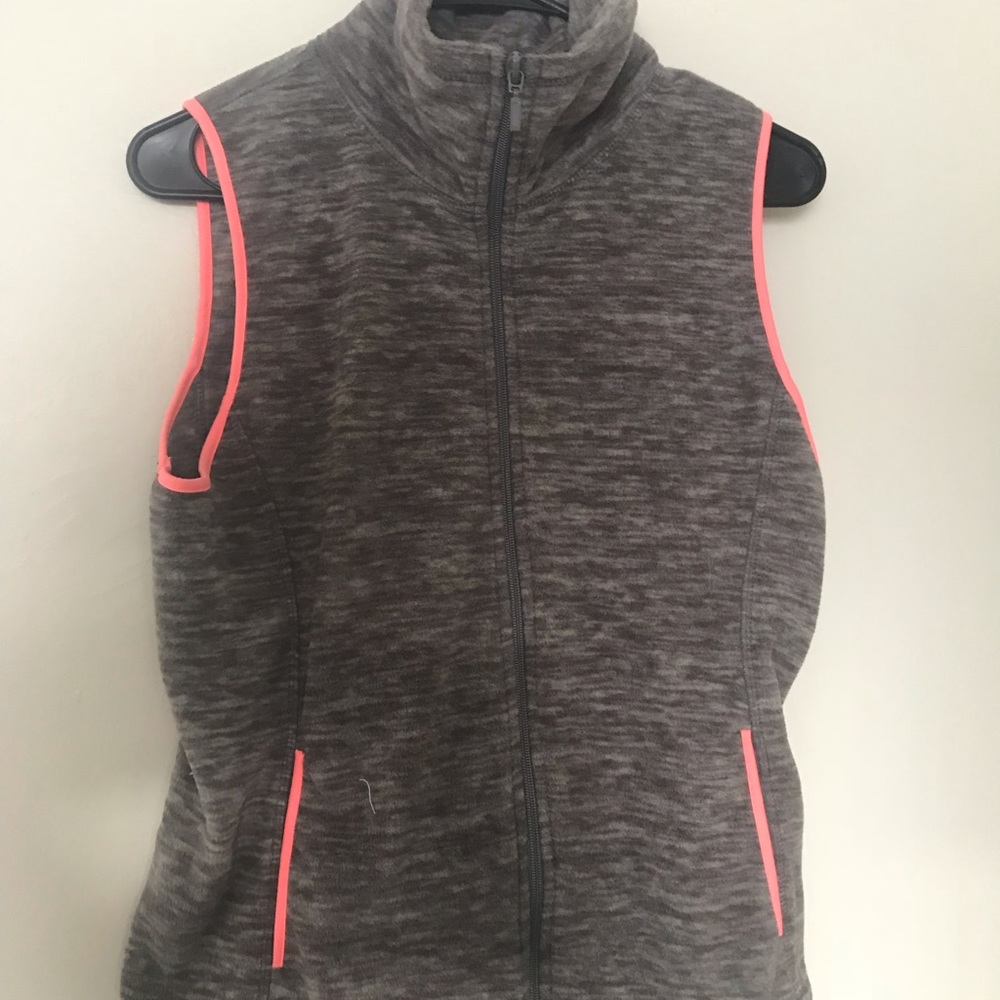 Grey and pink vest